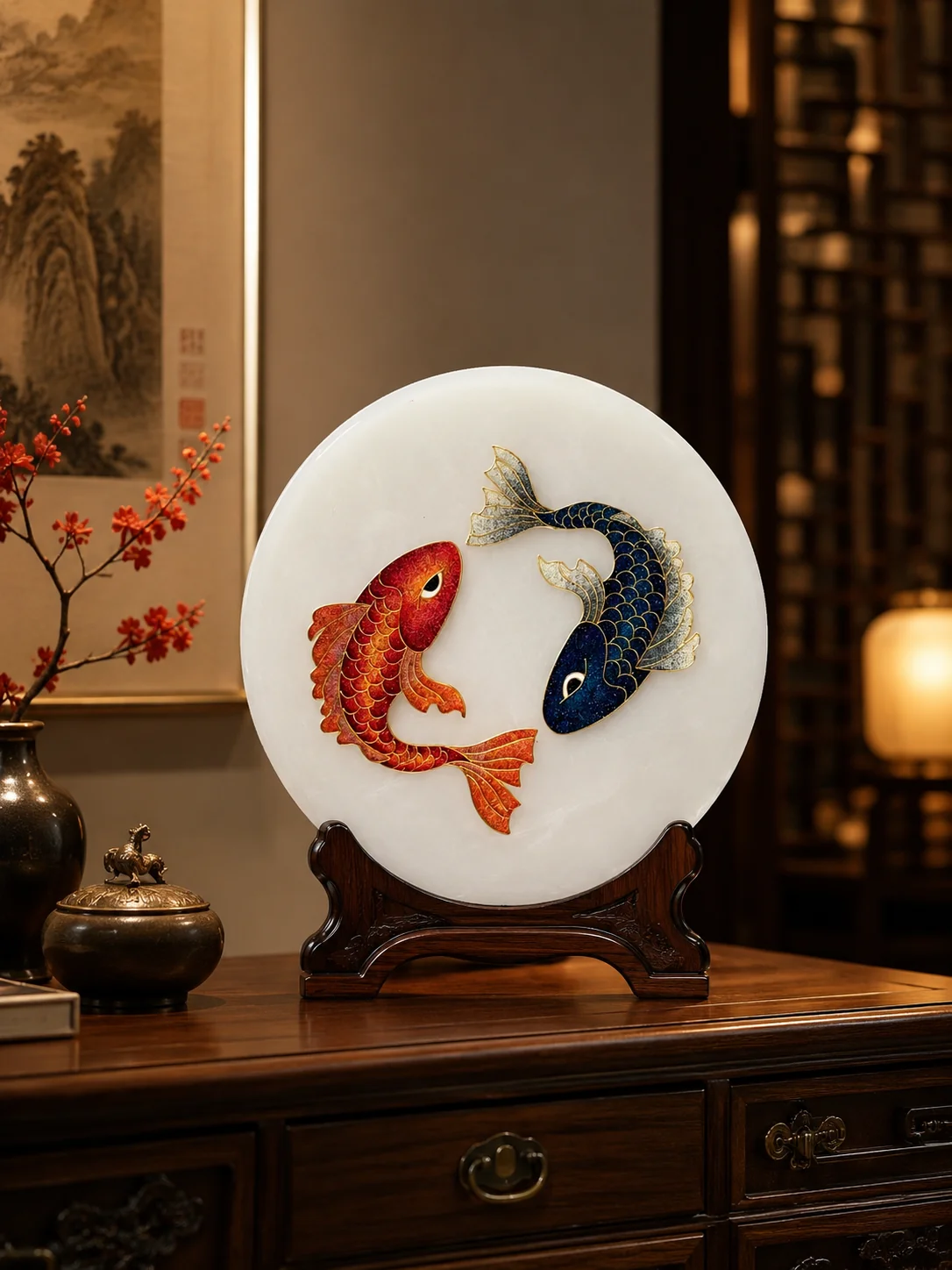 锦鲤双福 · 作品细节