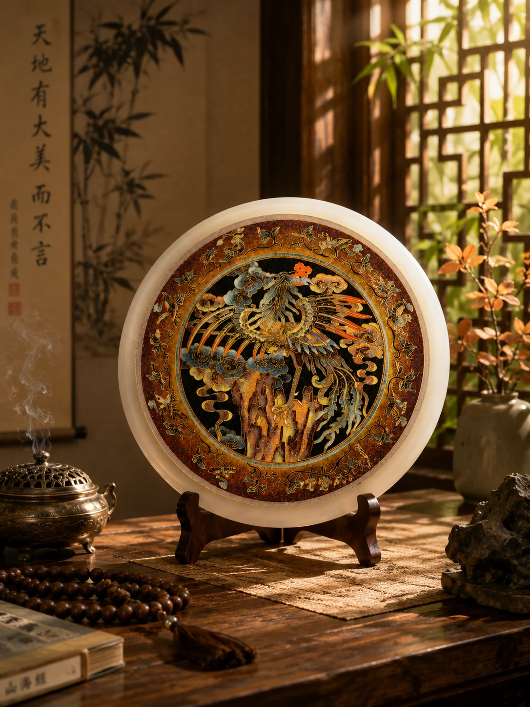 场景图-玉石-伏羲凤-25cm-1680元
