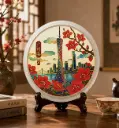 玉石.花城塔影-25cm-A