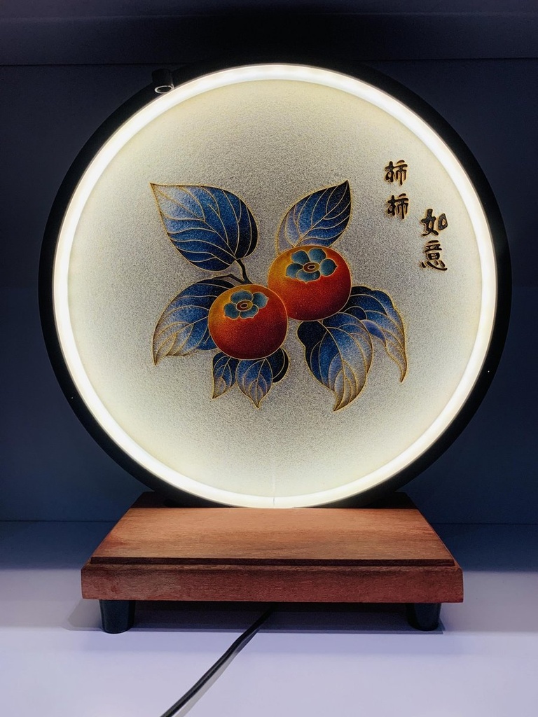 灯具摆盘.柿柿如意