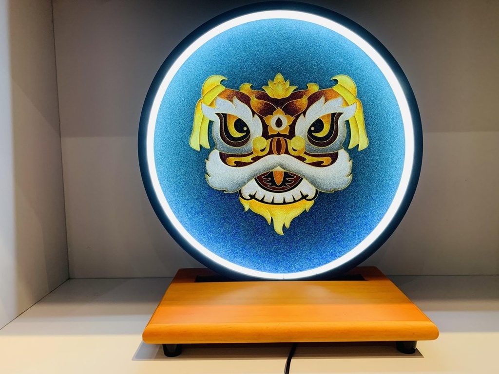 灯具摆盘.金狮瑞彩